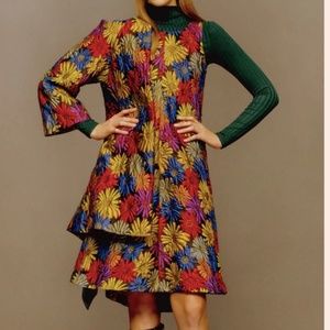 Eliza Faulkner Floral Silk Brocade Top Designer *NWT*